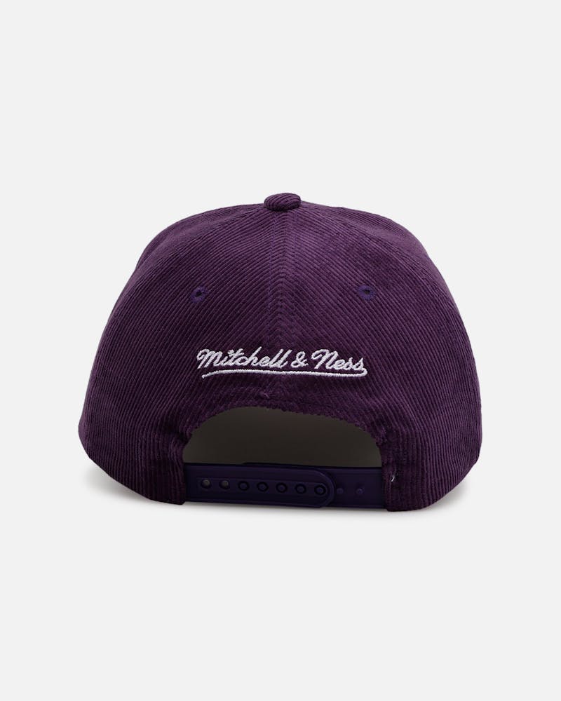 Mitchell & Ness Los Angeles Lakers 'Vintage Cord' Pro Pinch Corduroy Snapback Purple thumbnail - 2