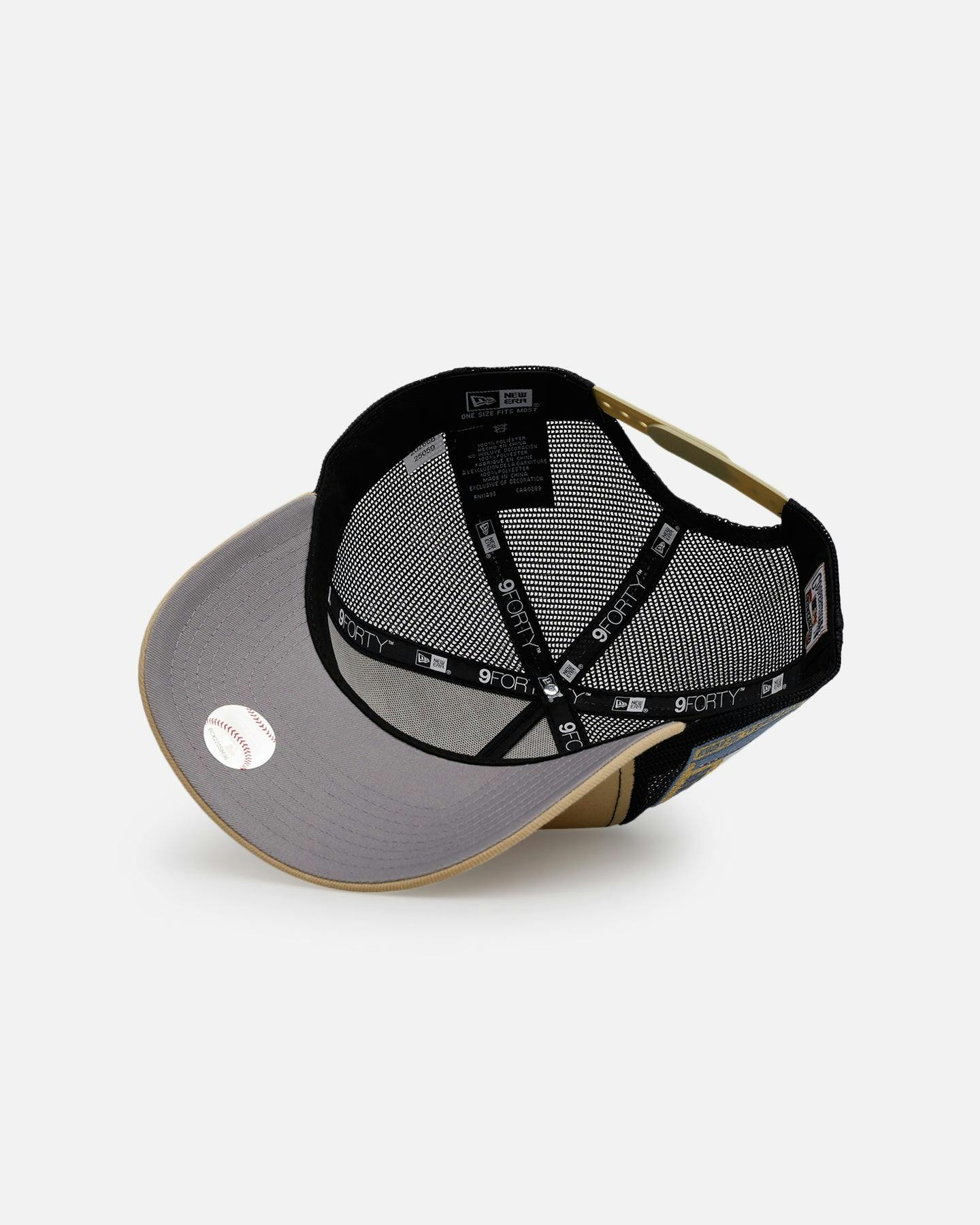 New Era Houston Astros 'Vintage Truckers' 9FORTTY A-Frame Trucker Snapback Vegas Gold