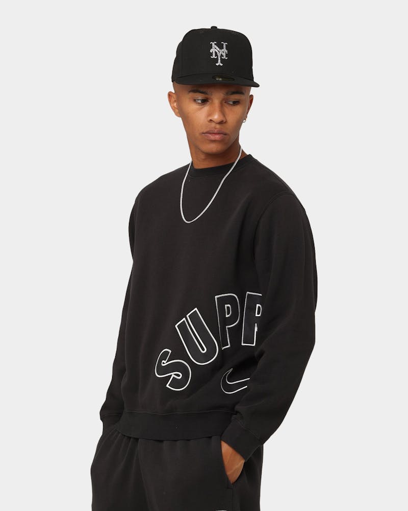 Supreme X Nike Arc Crewneck Black thumbnail - 1
