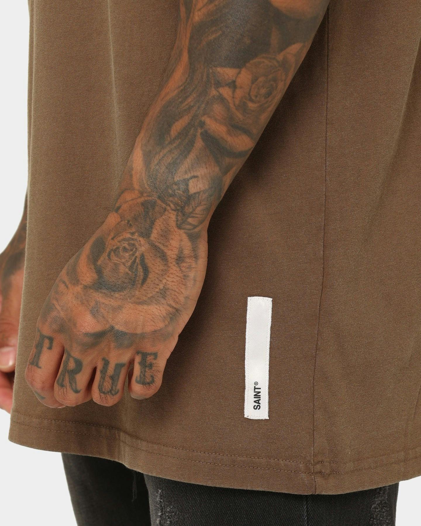 Saint Morta Official El Duplo Vintage T-Shirt Vintage Brown