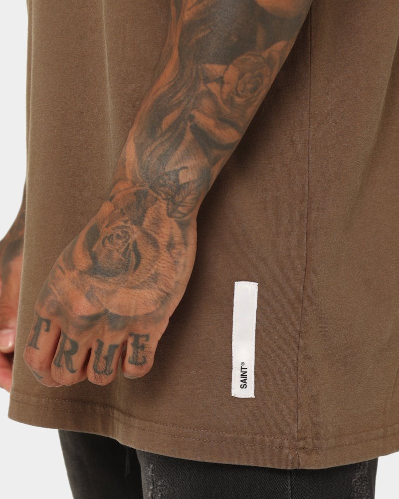 Saint Morta Official El Duplo Vintage T-Shirt Vintage Brown thumbnail - 5