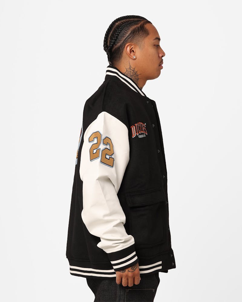 Dickies Letters Jacket Black thumbnail - 5
