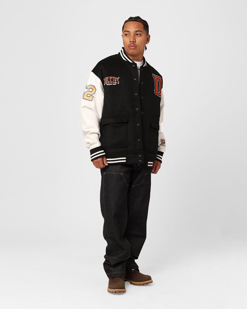 Dickies Letters Jacket Black thumbnail - 7