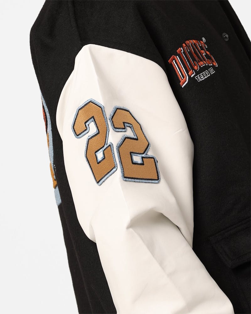 Dickies Letters Jacket Black thumbnail - 8