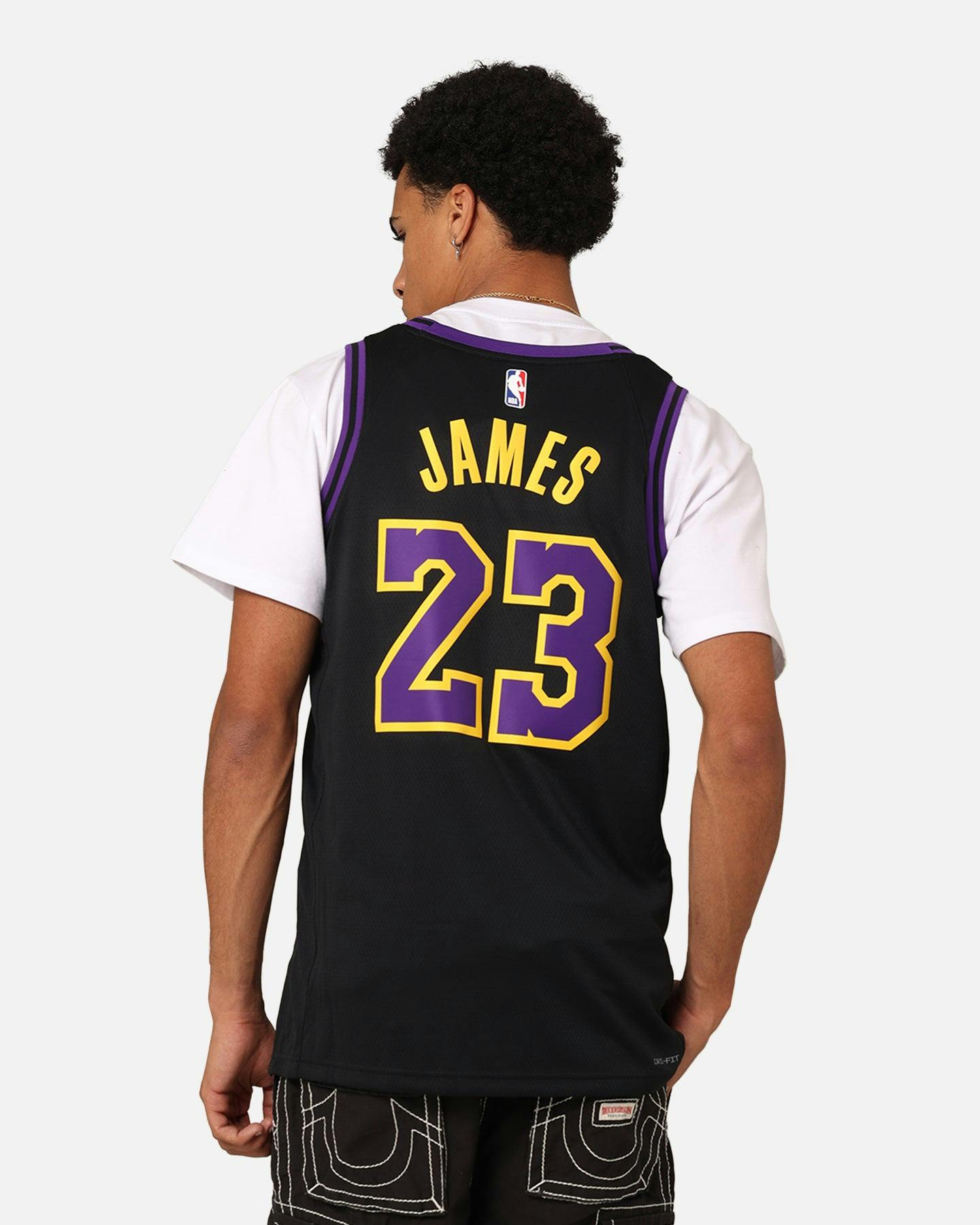 Nike Los Angeles Lakers Lebron James Dri-FIT Swingman Jersey Black