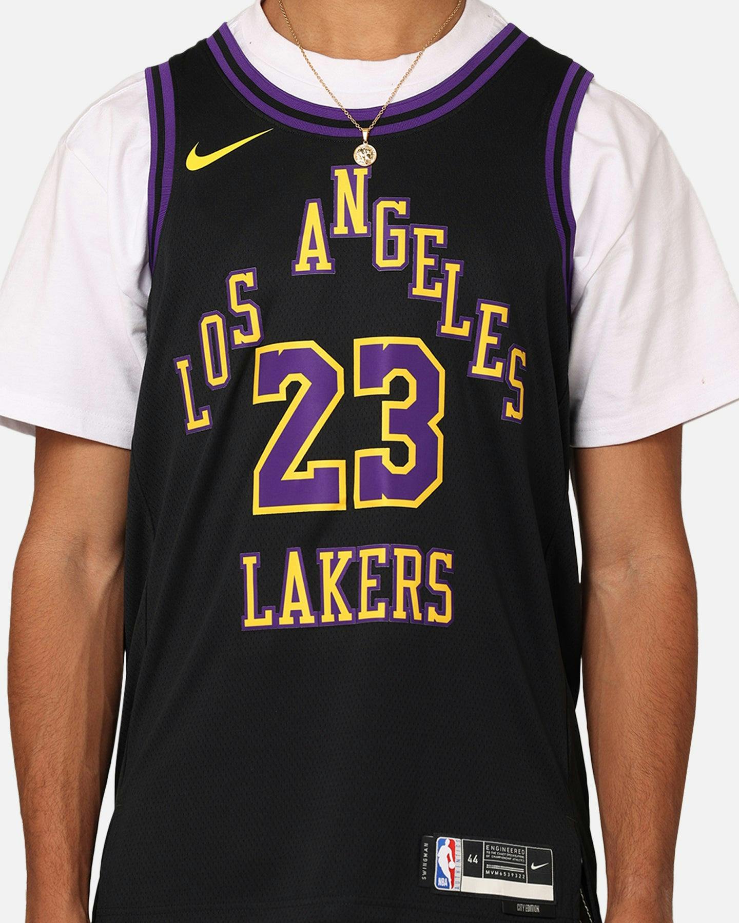 Nike Los Angeles Lakers Lebron James Dri-FIT Swingman Jersey Black