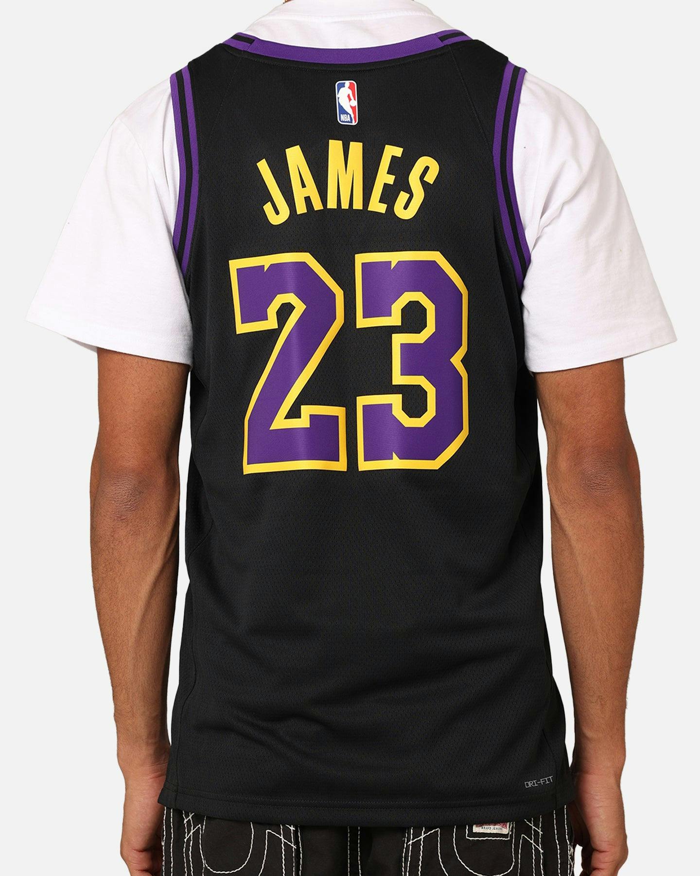 Nike Los Angeles Lakers Lebron James Dri-FIT Swingman Jersey Black