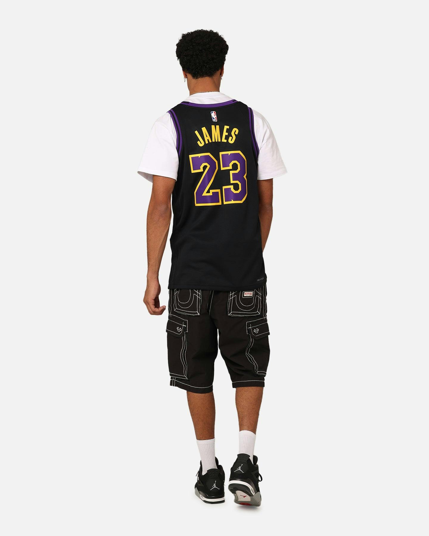Nike Los Angeles Lakers Lebron James Dri-FIT Swingman Jersey Black