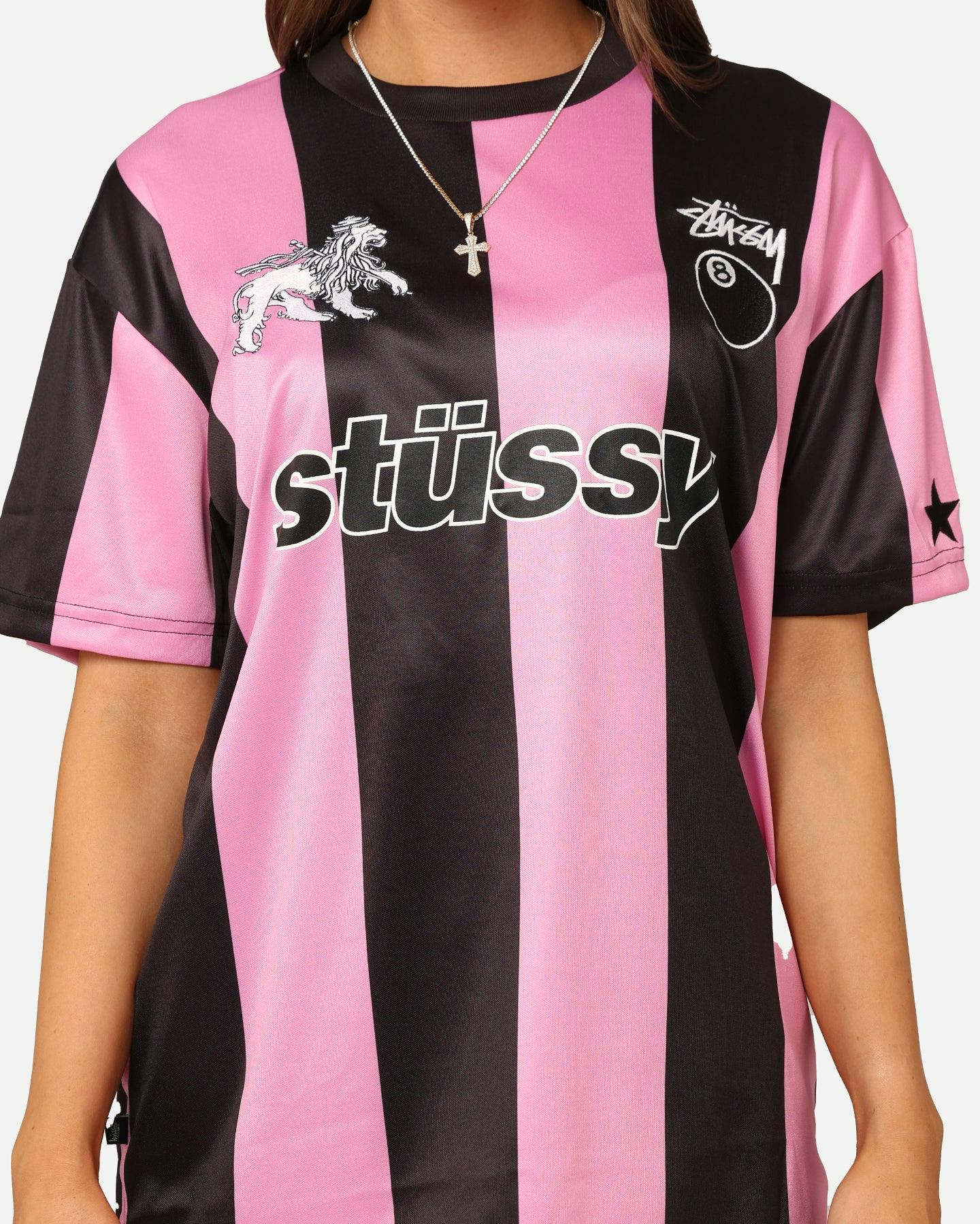 Stussy Football T-Shirt Black/Pink