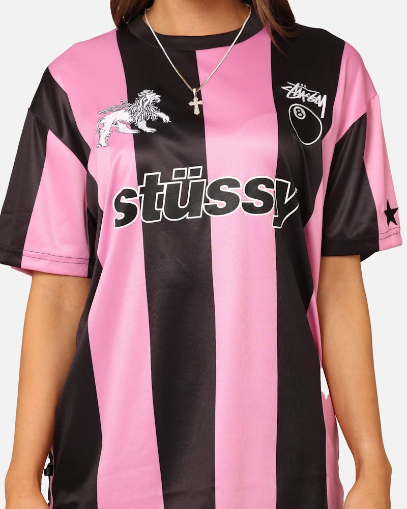 Stussy Football T-Shirt Black/Pink thumbnail - 3