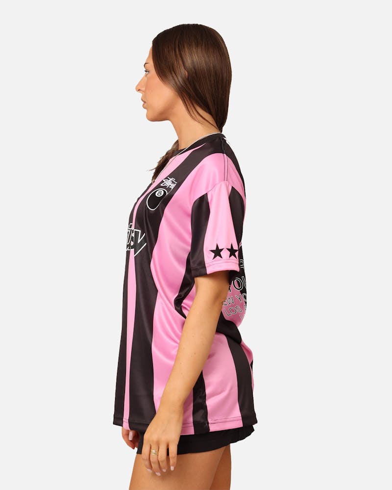Stussy Football T-Shirt Black/Pink thumbnail - 6