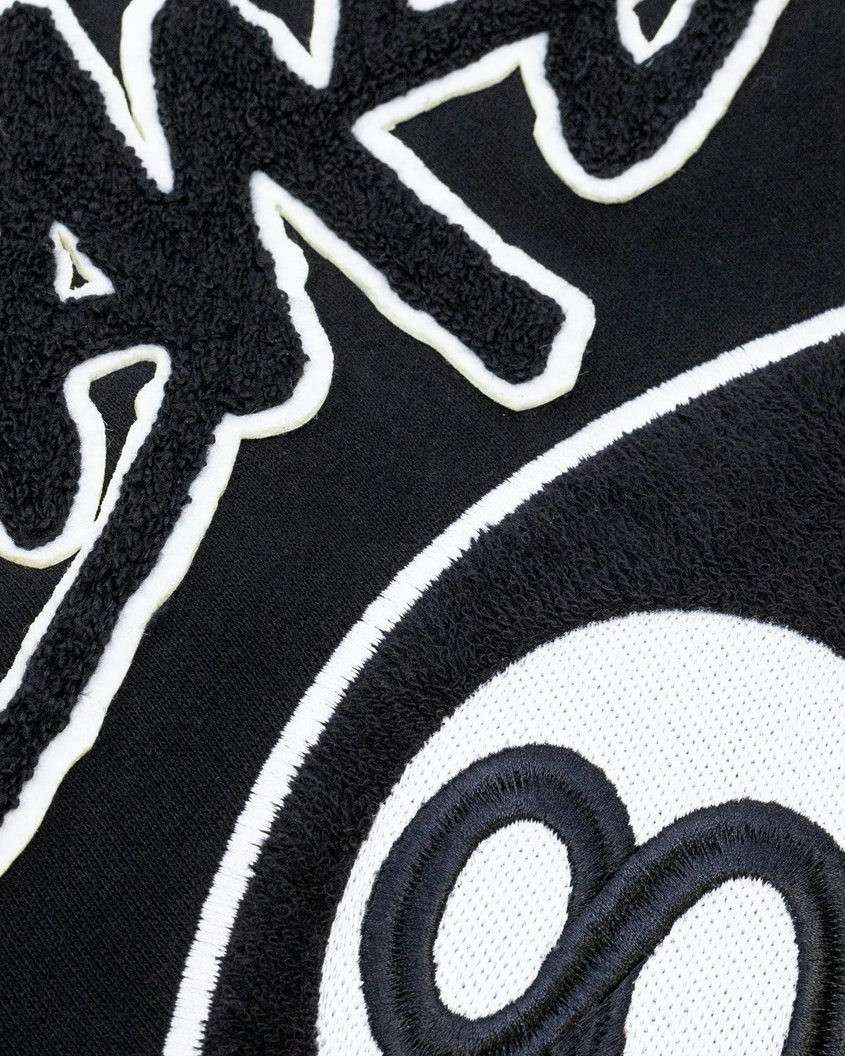 Stüssy 8 Ball Chenille Hoodie Black
