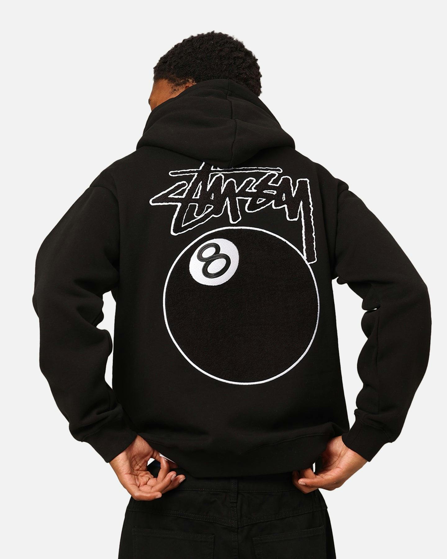 Stüssy 8 Ball Chenille Hoodie Black