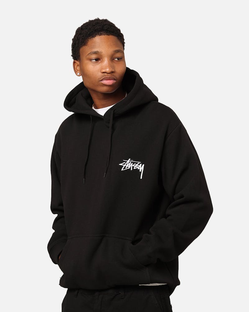 Stüssy 8 Ball Chenille Hoodie Black thumbnail - 1