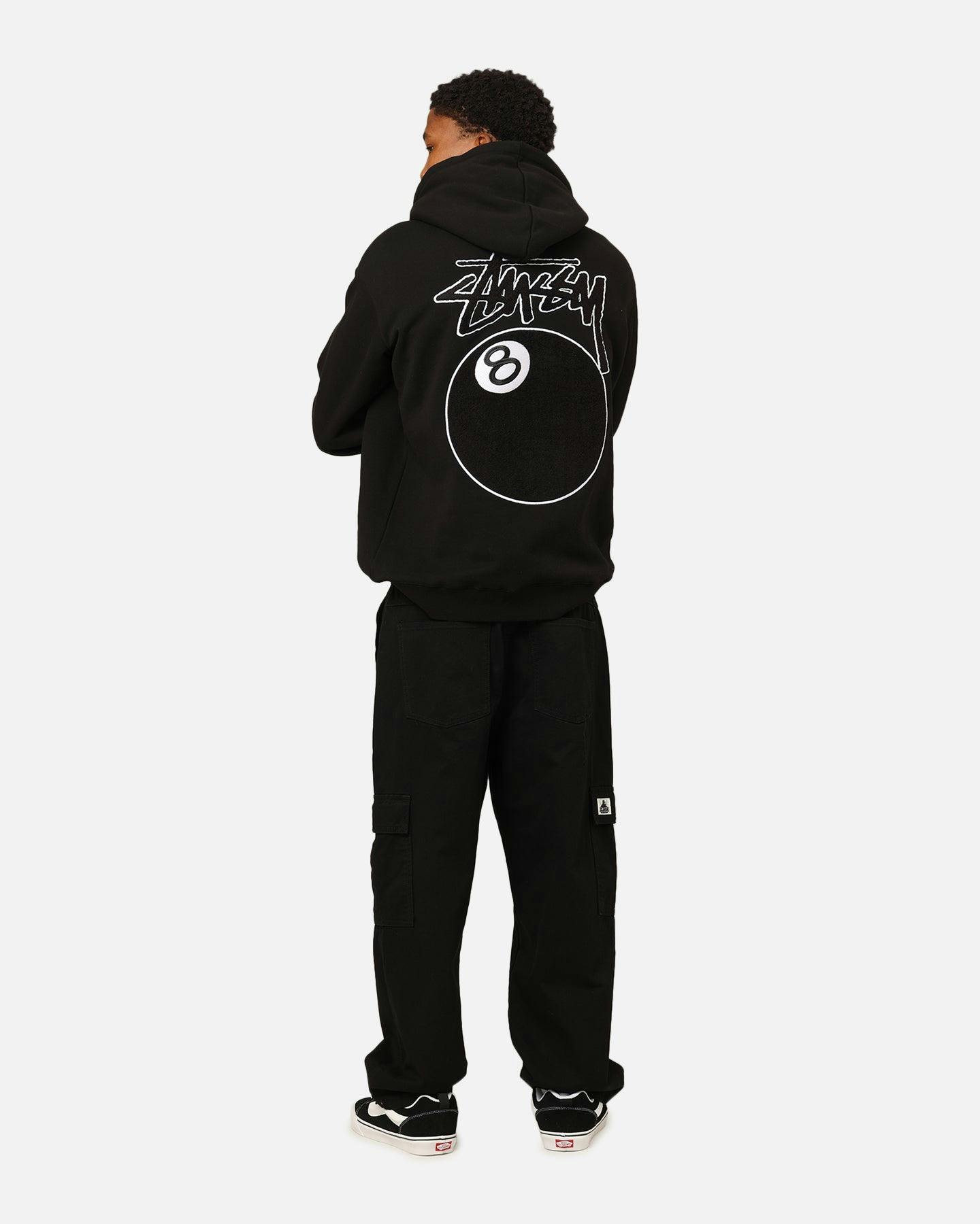 Stüssy 8 Ball Chenille Hoodie Black