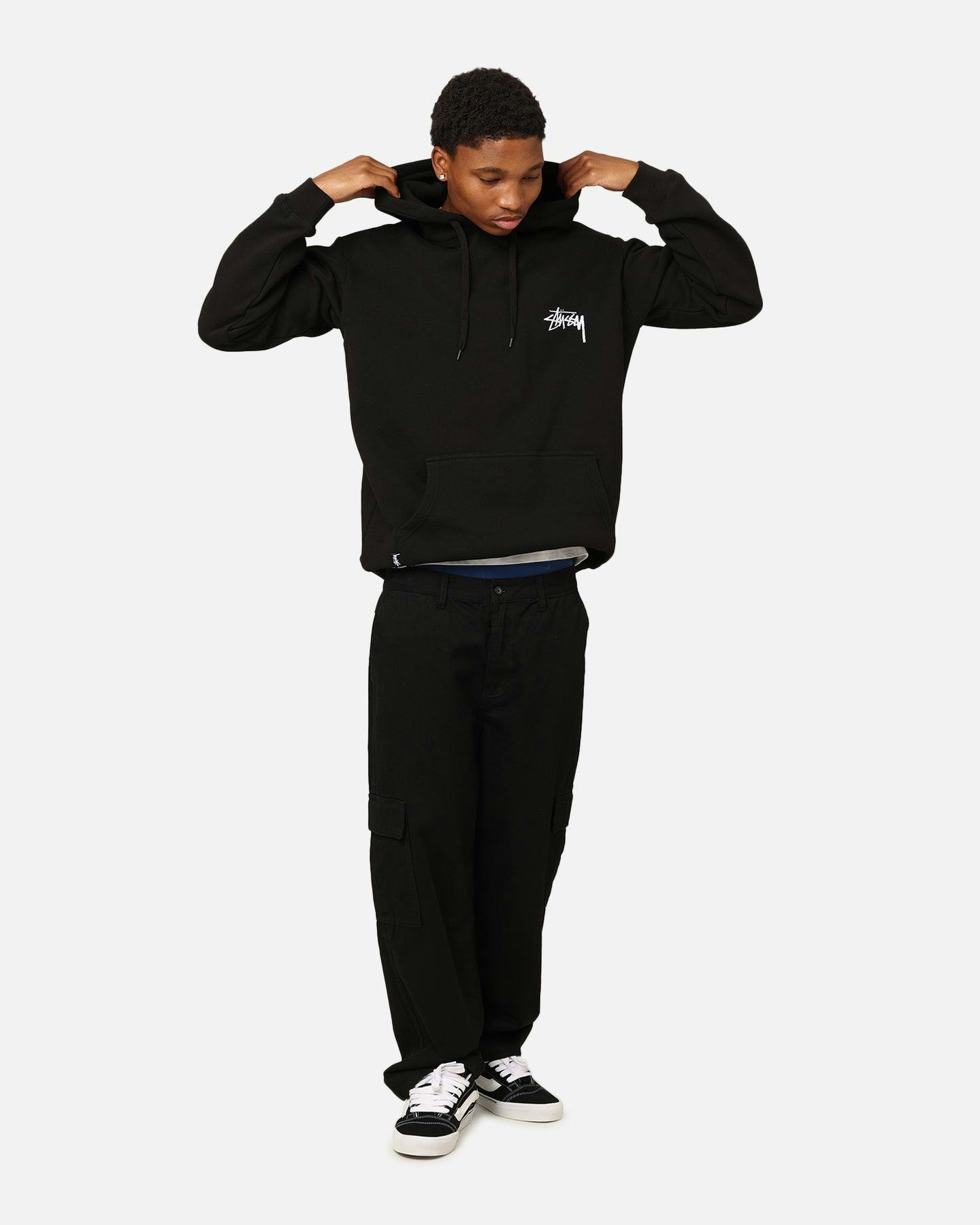 Stüssy 8 Ball Chenille Hoodie Black