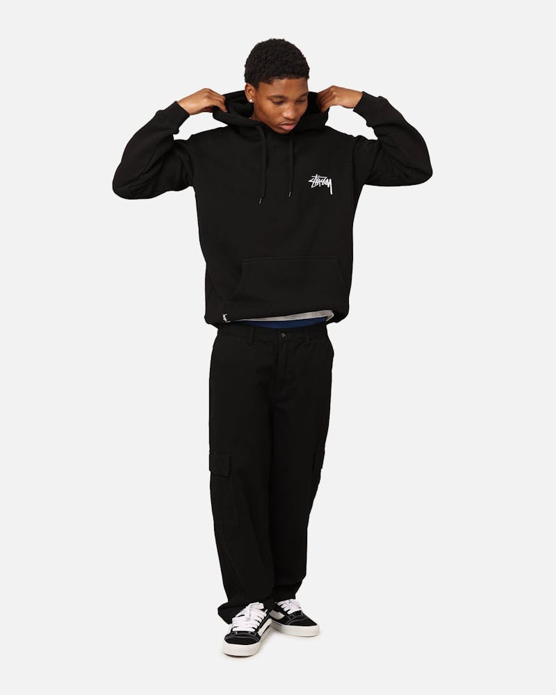 Stüssy 8 Ball Chenille Hoodie Black thumbnail - 5