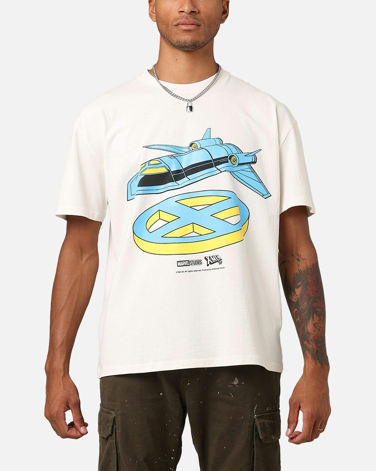 Marvel X-Men The Blackbird Heavyweight T-Shirt Off White