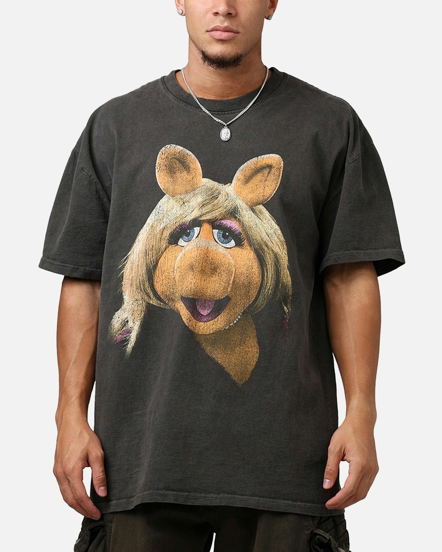 American Thrift Disney The Muppets Miss Piggy Heavyweight T-Shirt Black Wash