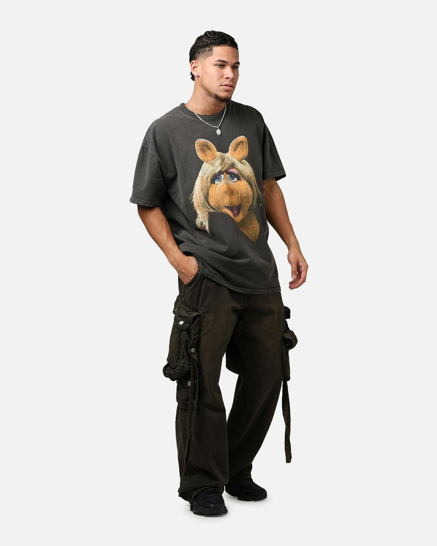 American Thrift Disney The Muppets Miss Piggy Heavyweight T-Shirt Black Wash