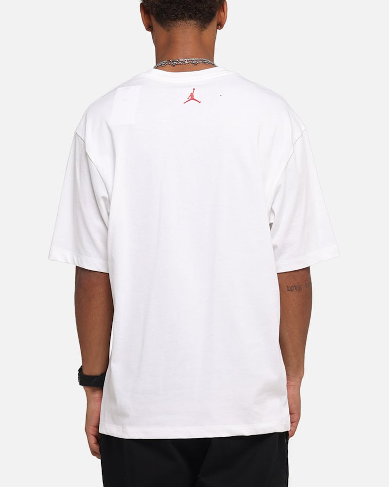 Jordan Brand Sneaker Patch Crewneck T-Shirt White/Varsity Red thumbnail - 2