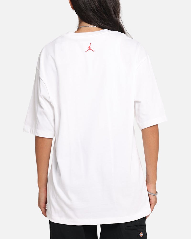 Jordan Brand Sneaker Patch Crewneck T-Shirt White/Varsity Red thumbnail - 2