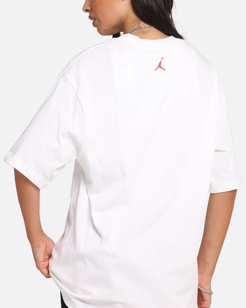 Jordan Brand Sneaker Patch Crewneck T-Shirt White/Varsity Red thumbnail - 6