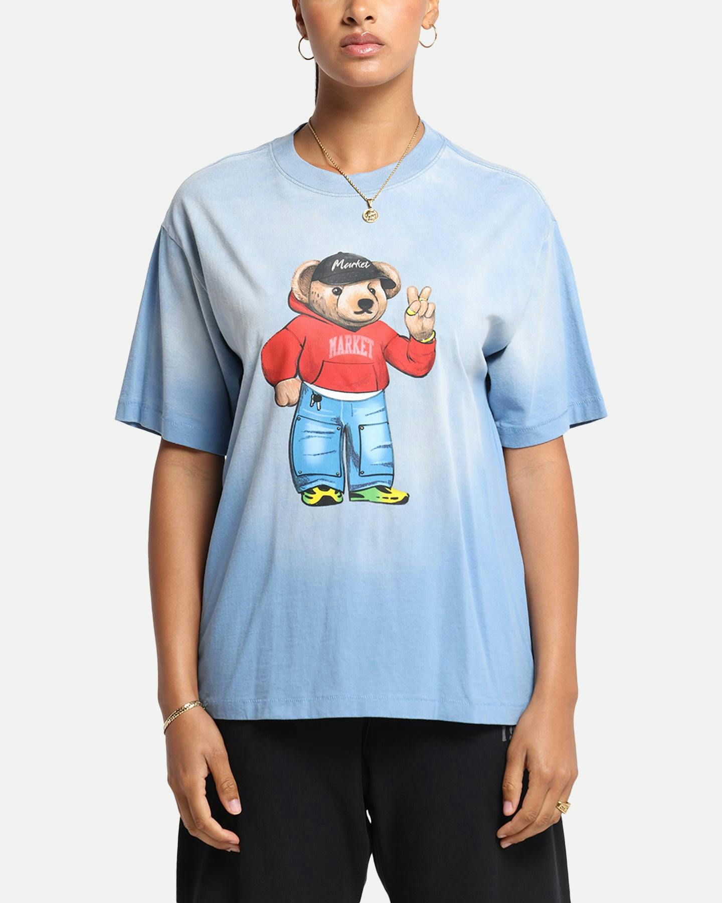 Market Fit Check Bear T-Shirt Sky Blue