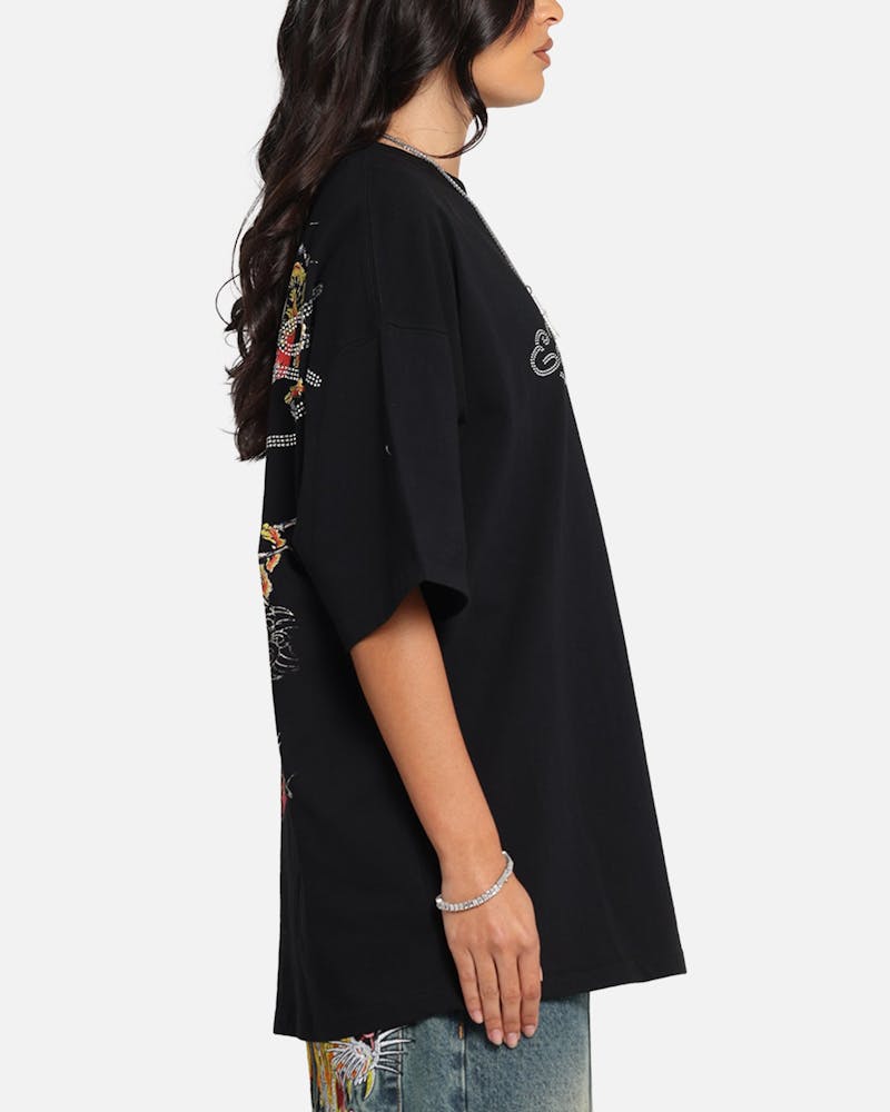 Ed Hardy Rhinestone Dragon Vintage T-Shirt Vintage Wash thumbnail - 4