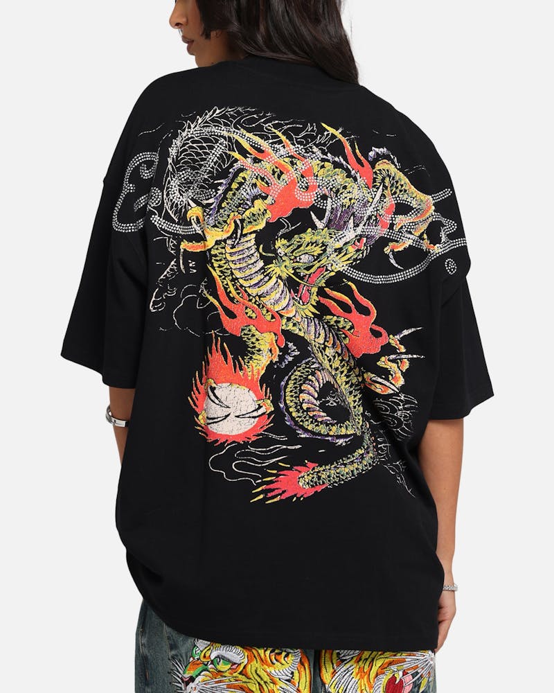 Ed Hardy Rhinestone Dragon Vintage T-Shirt Vintage Wash thumbnail - 6