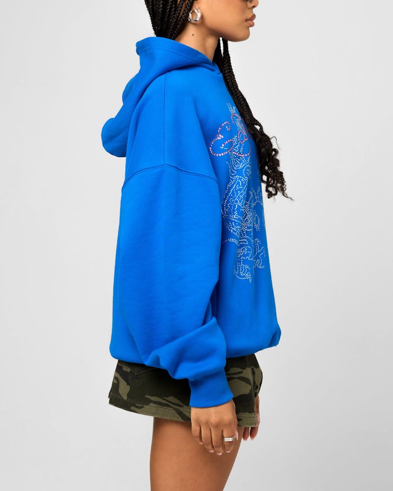 Ed Hardy Rhinestone Dragon Hoodie Black