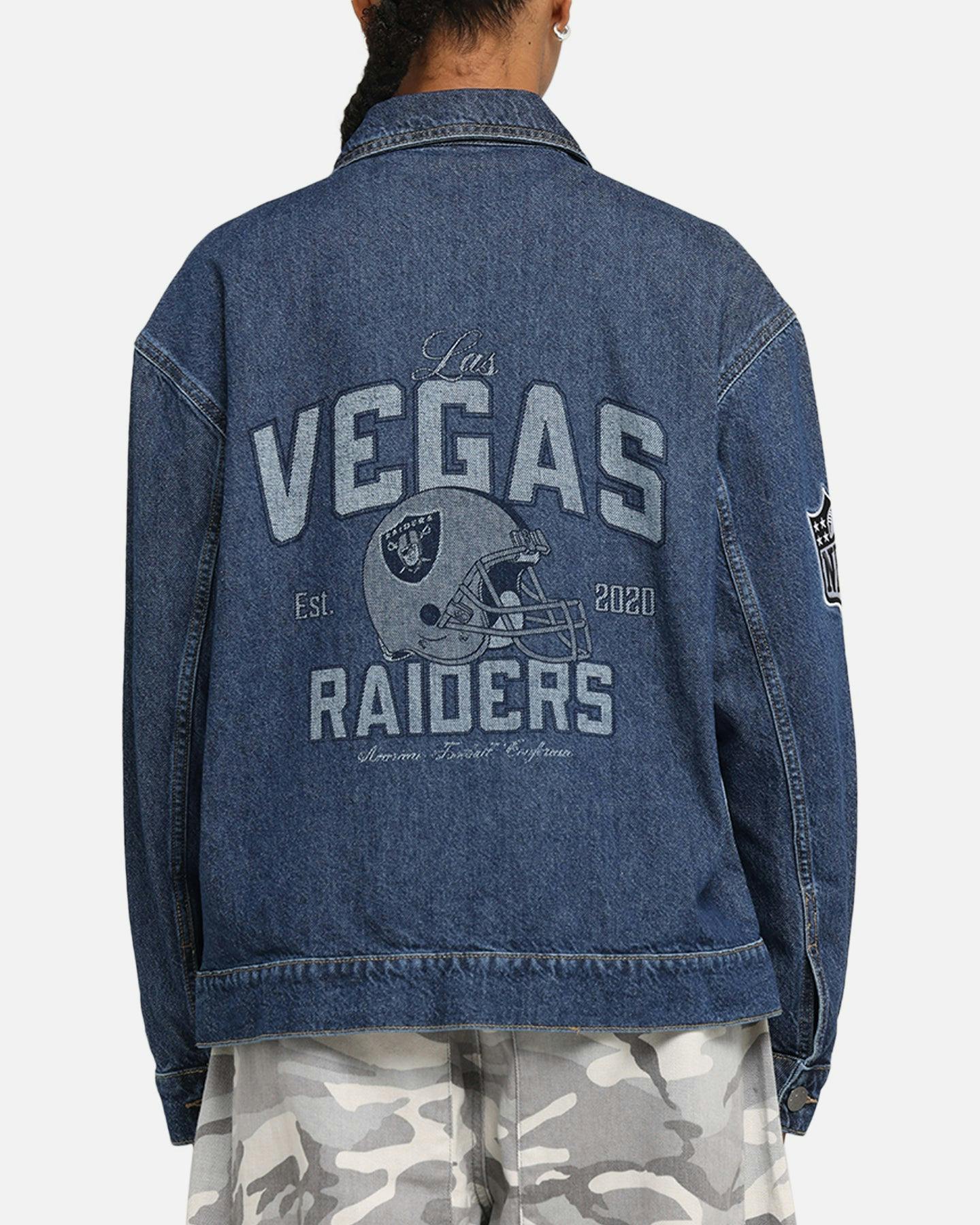 New Era Las Vegas Raiders NFL Denim Jacket Dark Blue