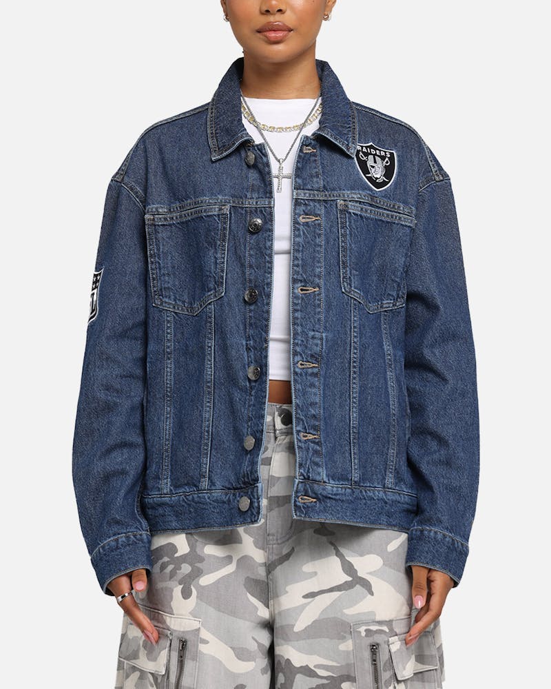 New Era Las Vegas Raiders NFL Denim Jacket Dark Blue thumbnail - 1