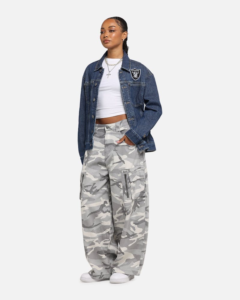 New Era Las Vegas Raiders NFL Denim Jacket Dark Blue thumbnail - 2