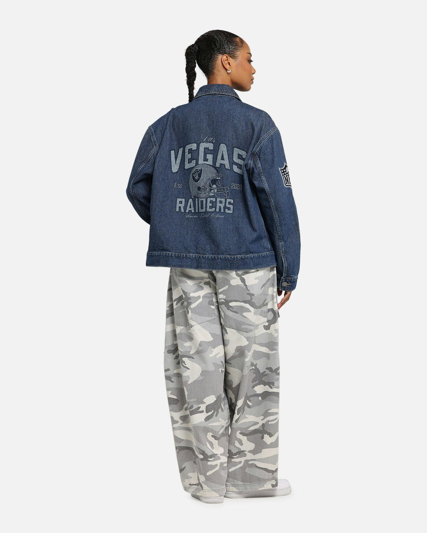 New Era Las Vegas Raiders NFL Denim Jacket Dark Blue