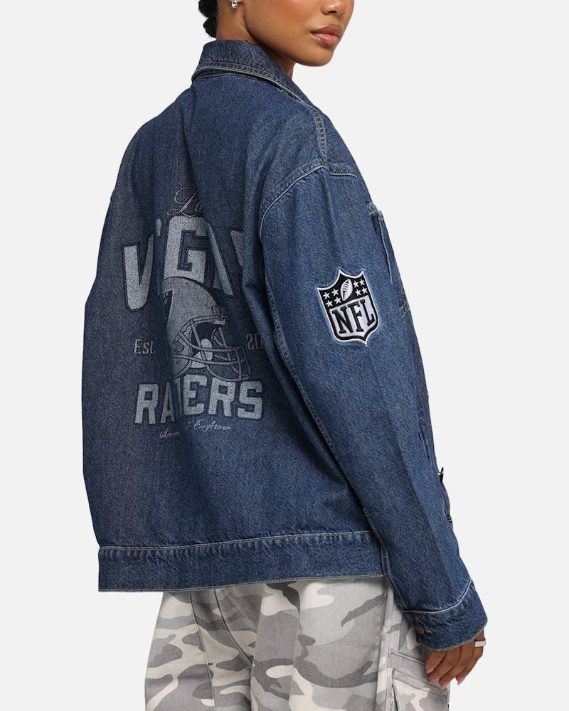 New Era Las Vegas Raiders NFL Denim Jacket Dark Blue thumbnail - 6