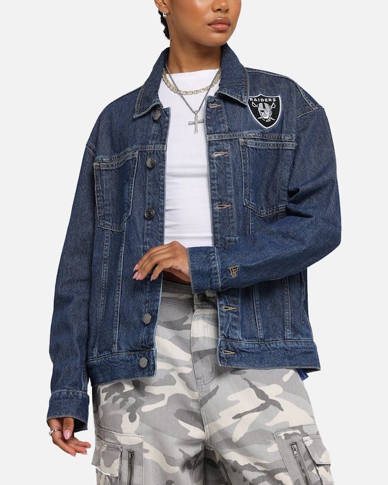 New Era Las Vegas Raiders NFL Denim Jacket Dark Blue thumbnail - 7