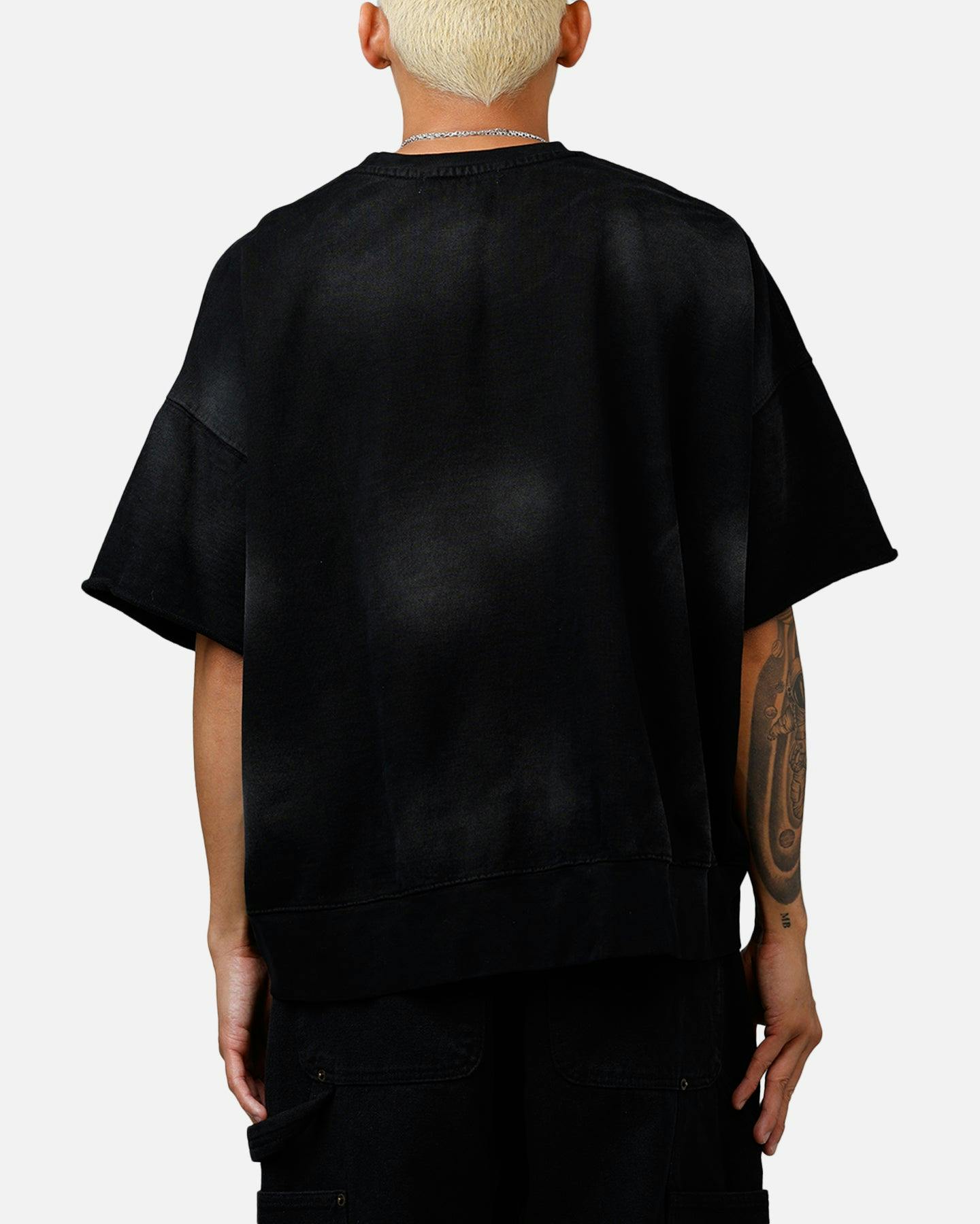 MNML Oversized Crewneck T-Shirt Washed Black