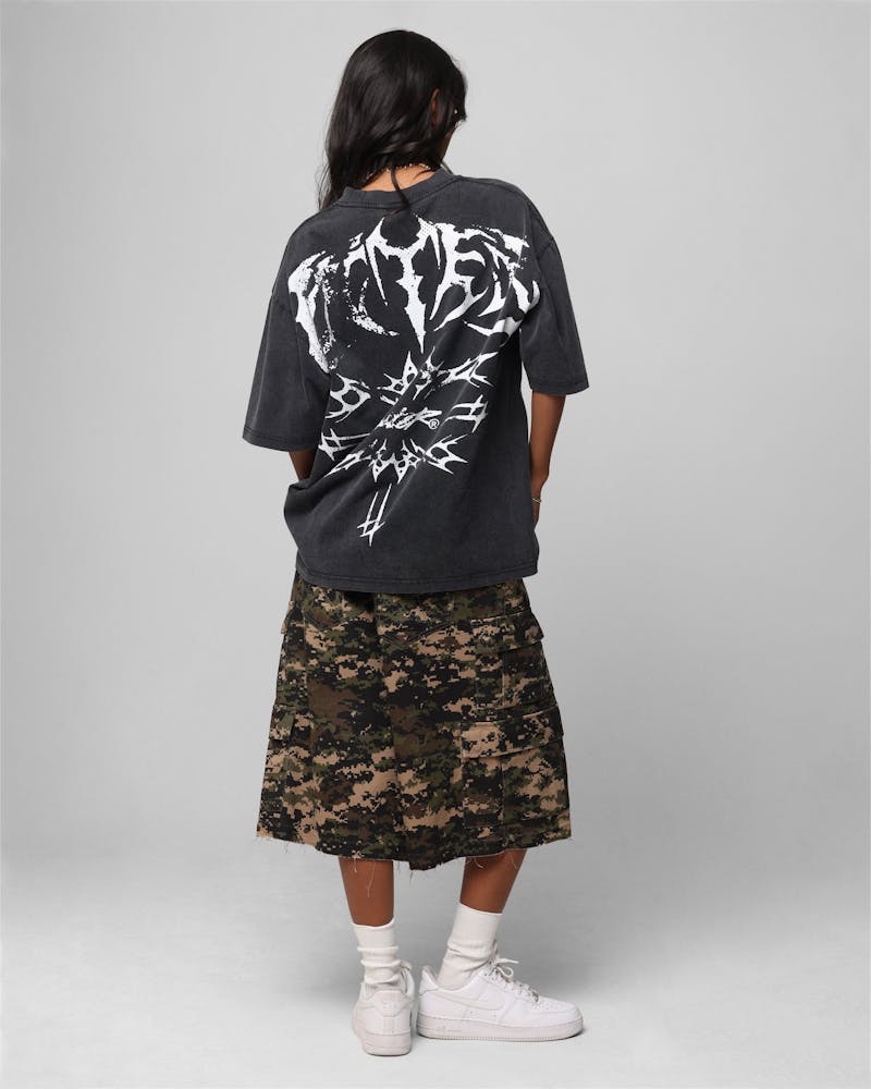 Loiter Metal Stacked Vintage T-Shirt Vintage Black