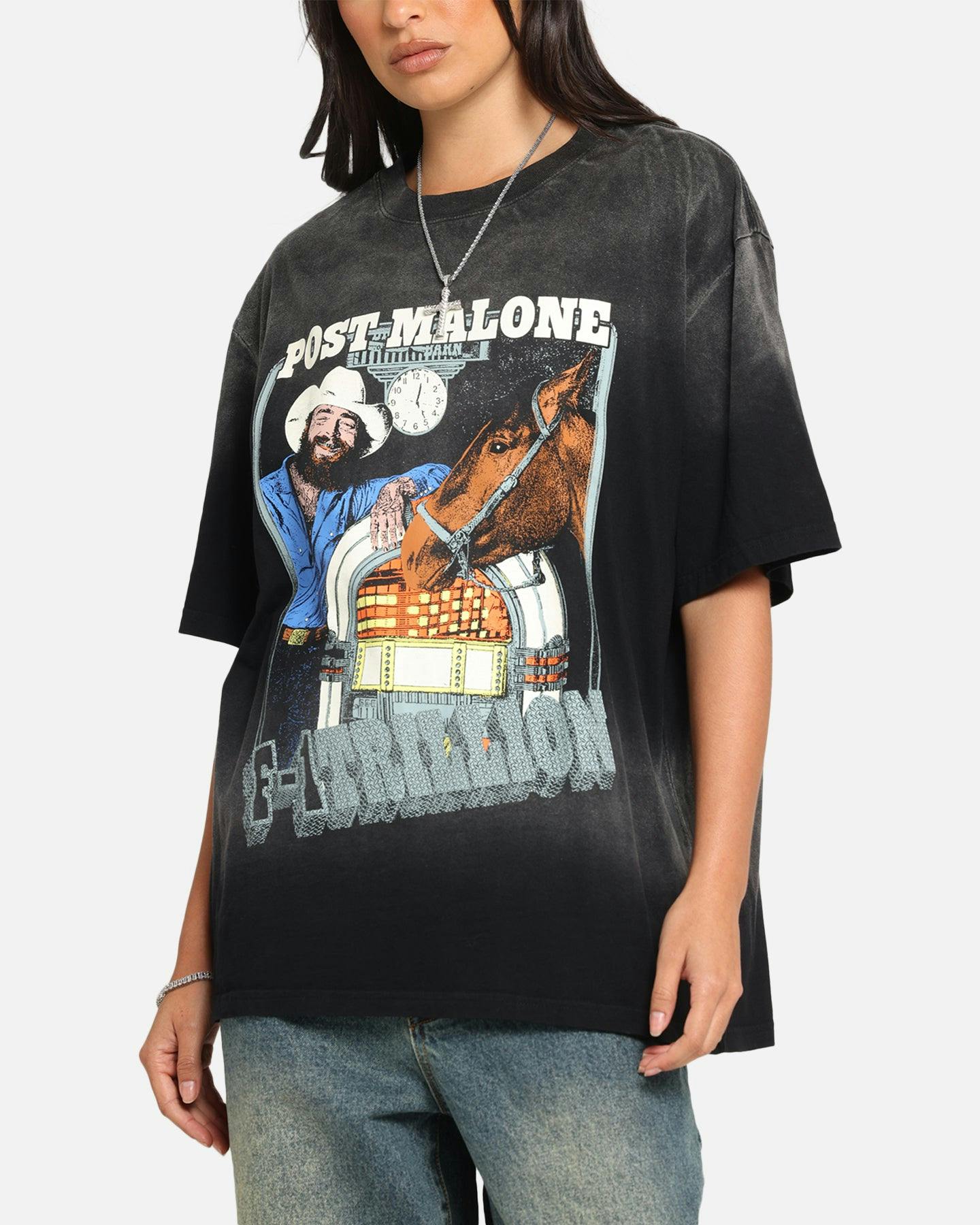 Post Malone F-1 Trillion Horse T-Shirt Black Wash