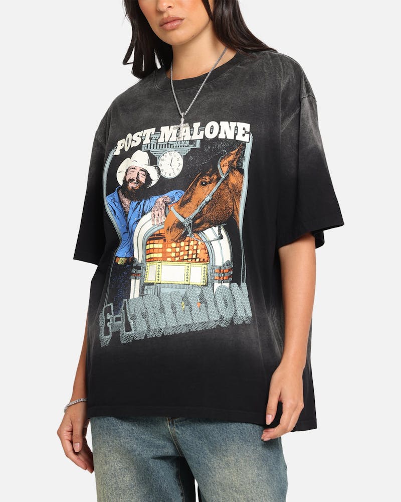 Post Malone F-1 Trillion Horse T-Shirt Black Wash thumbnail - 5