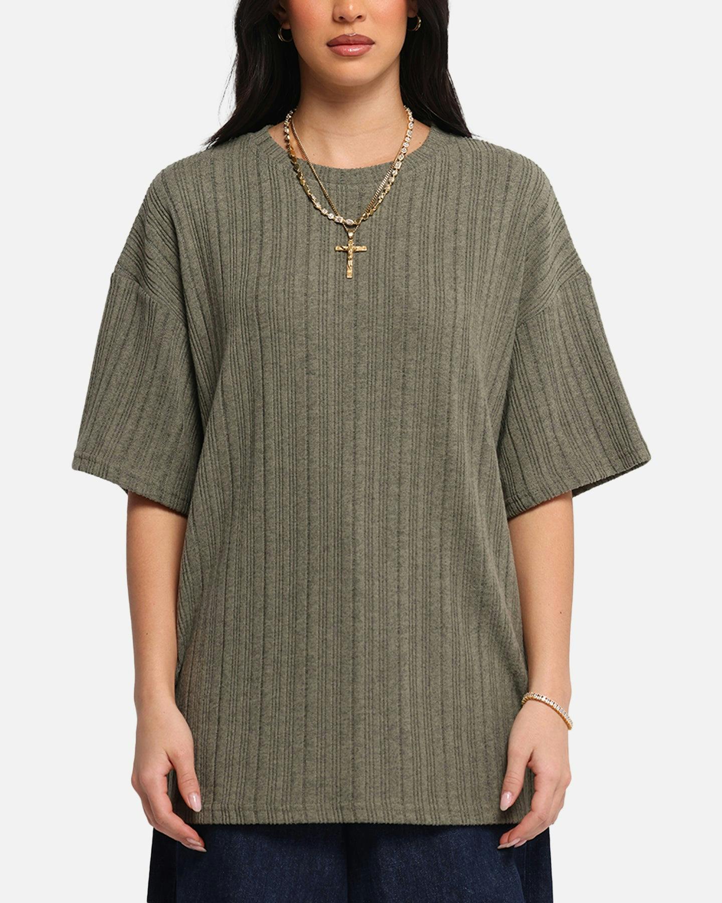 XXIII Rib Knit T-Shirt Olive Marle