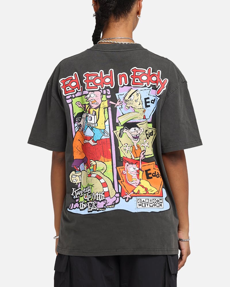 American Thrift X Cartoon Network Ed Edd N Eddy Heavy T-Shirt Black Wash thumbnail - 1