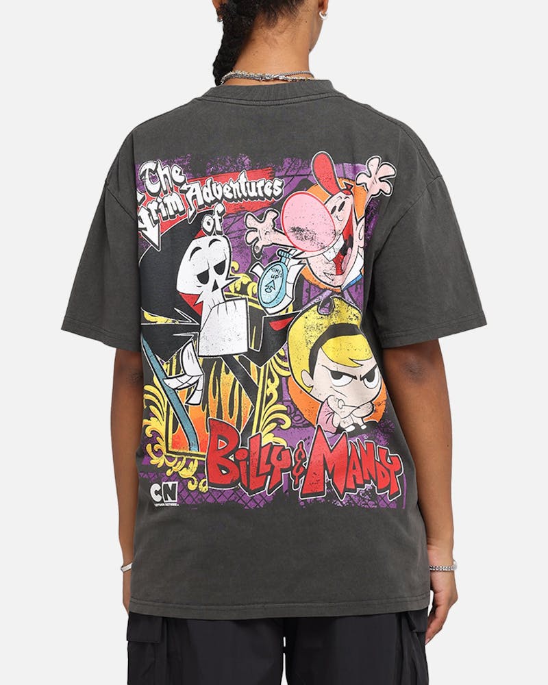American Thrift X Cartoon Network Grim Adventures Heavy T-Shirt Black Wash thumbnail - 1