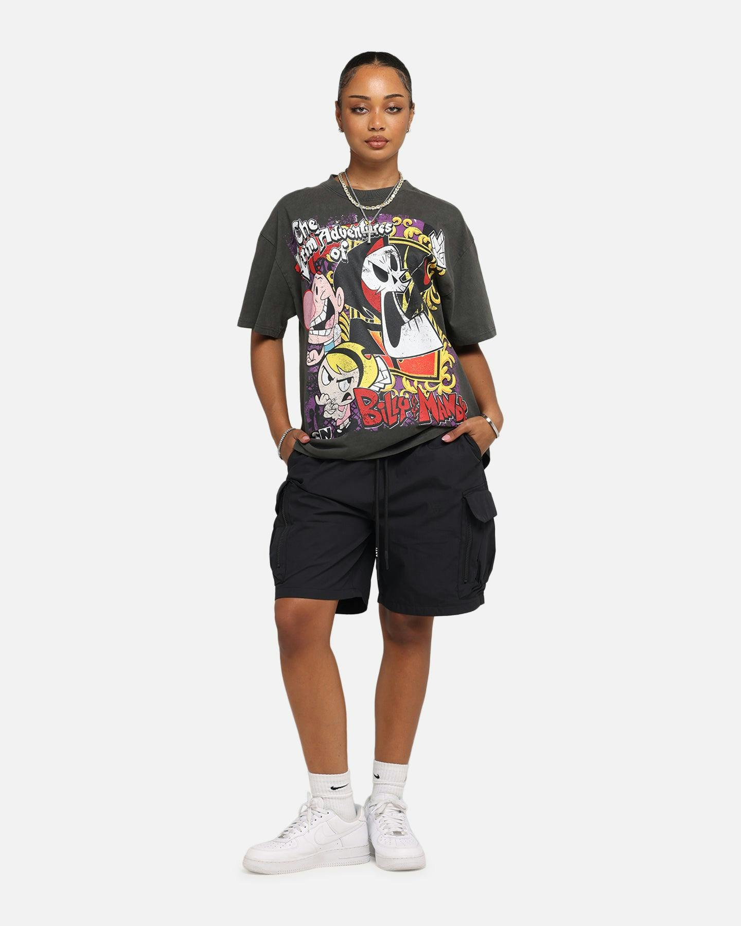 American Thrift X Cartoon Network Grim Adventures Heavy T-Shirt Black Wash