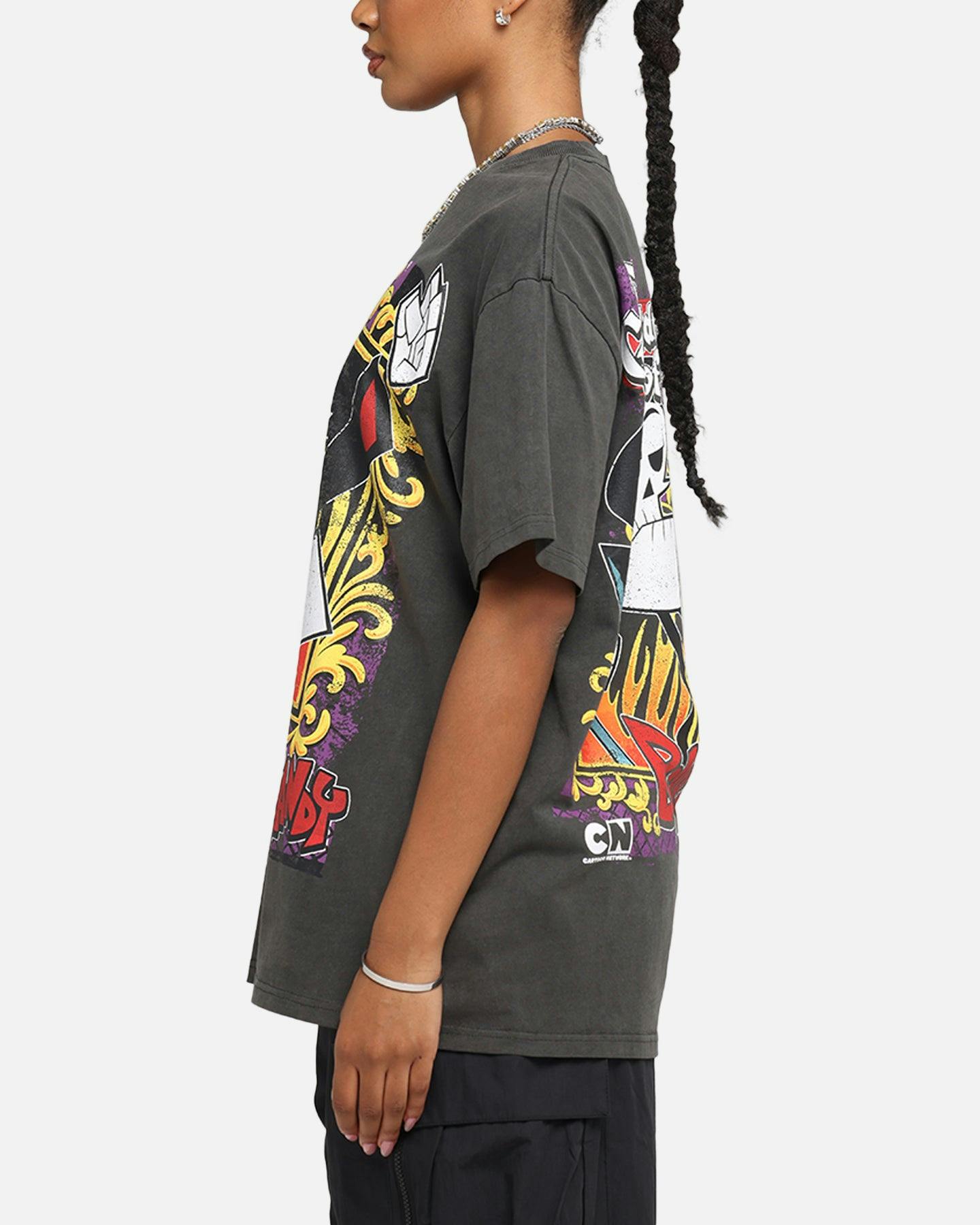 American Thrift X Cartoon Network Grim Adventures Heavy T-Shirt Black Wash