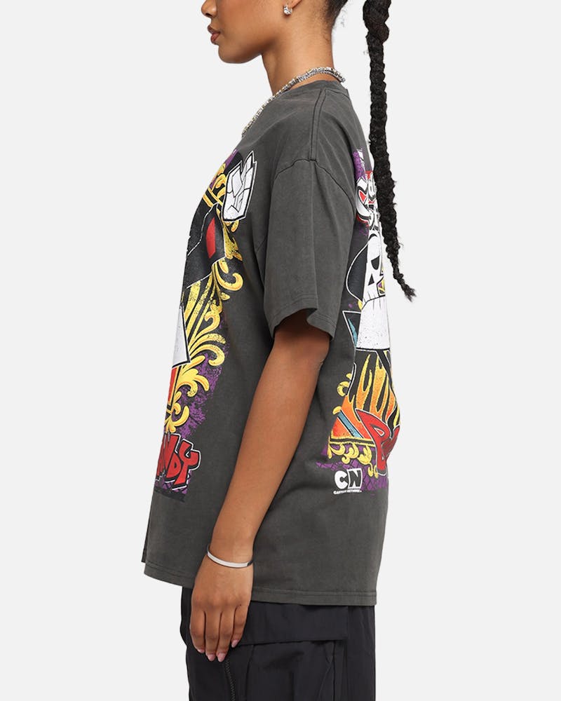 American Thrift X Cartoon Network Grim Adventures Heavy T-Shirt Black Wash thumbnail - 5