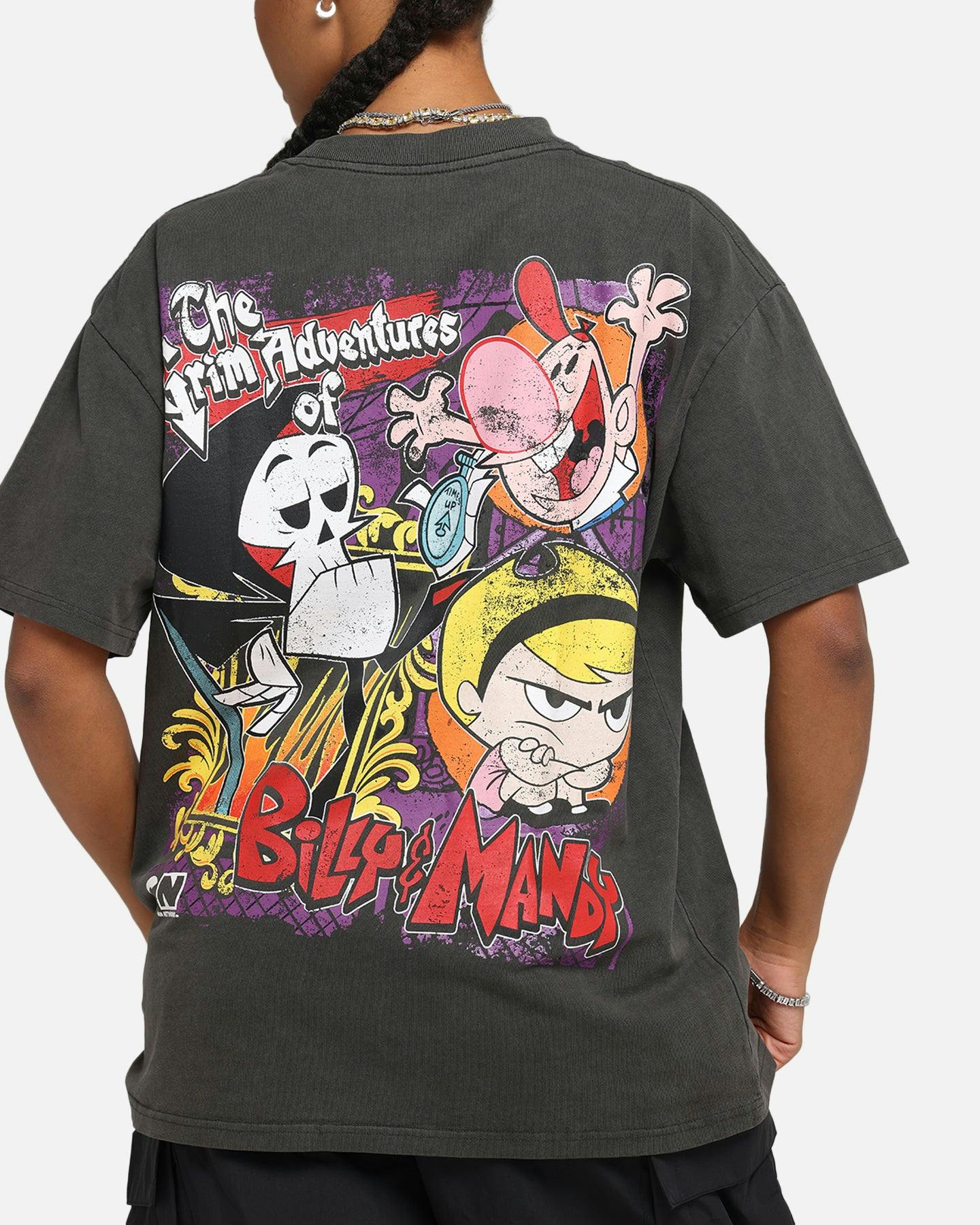 American Thrift X Cartoon Network Grim Adventures Heavy T-Shirt Black Wash