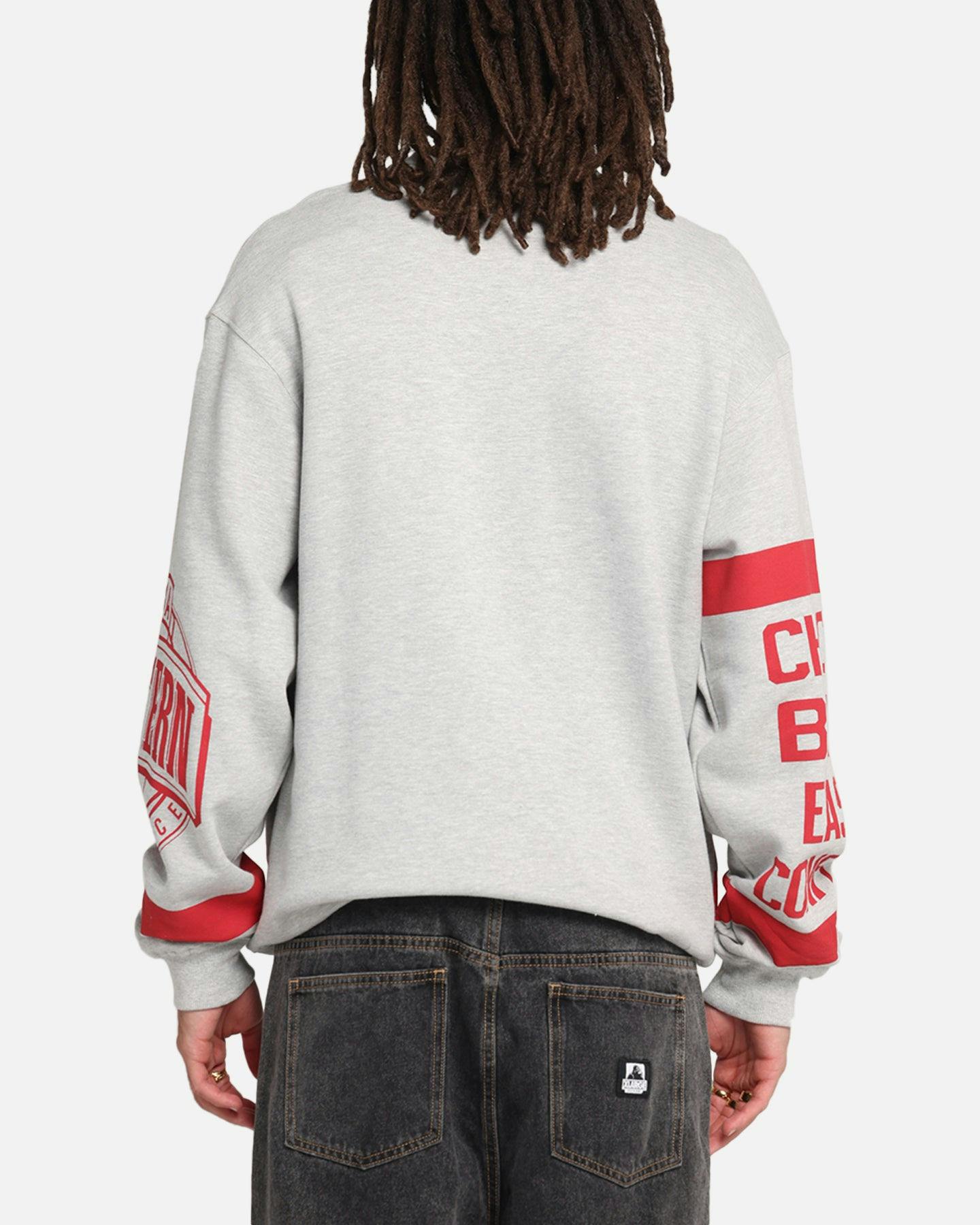 Mitchell & Ness Chicago Bulls Letterform Crewneck Grey Marle/Official Team Color