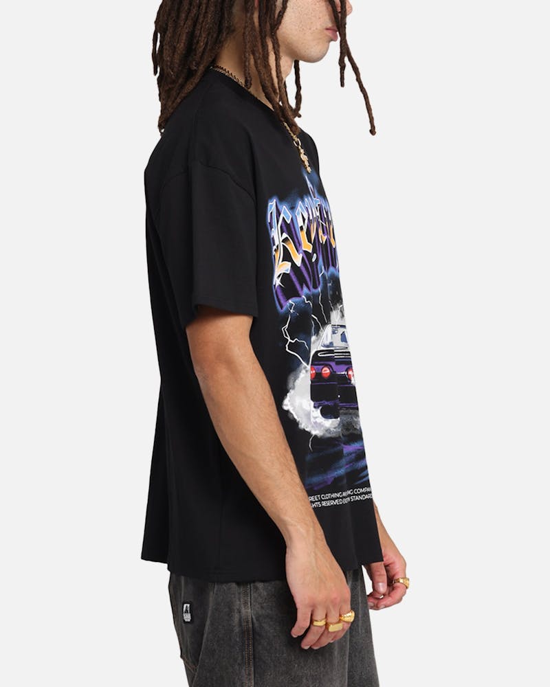 Key Street Burnout T-Shirt Black thumbnail - 3